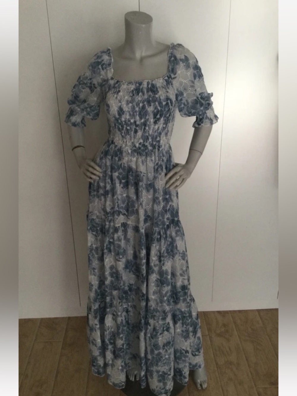 Baltic Born Bailey Floral Eyelet Maxi Dress Size XS